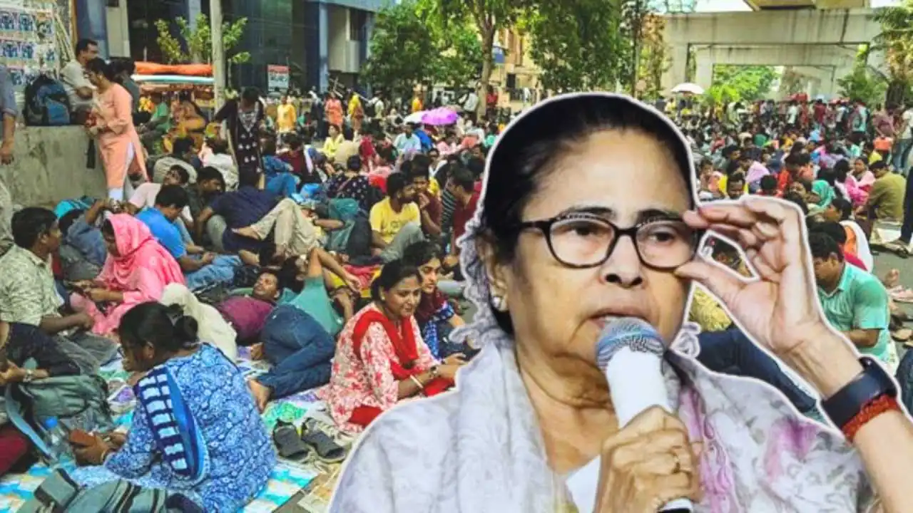 বেতন-স্থায়ীকরণের দাবিতে বাড়ছে ক্ষোভ, ভোটে তৃণমূলকে হারানোর ডাক পার্শ্ব শিক্ষকদের